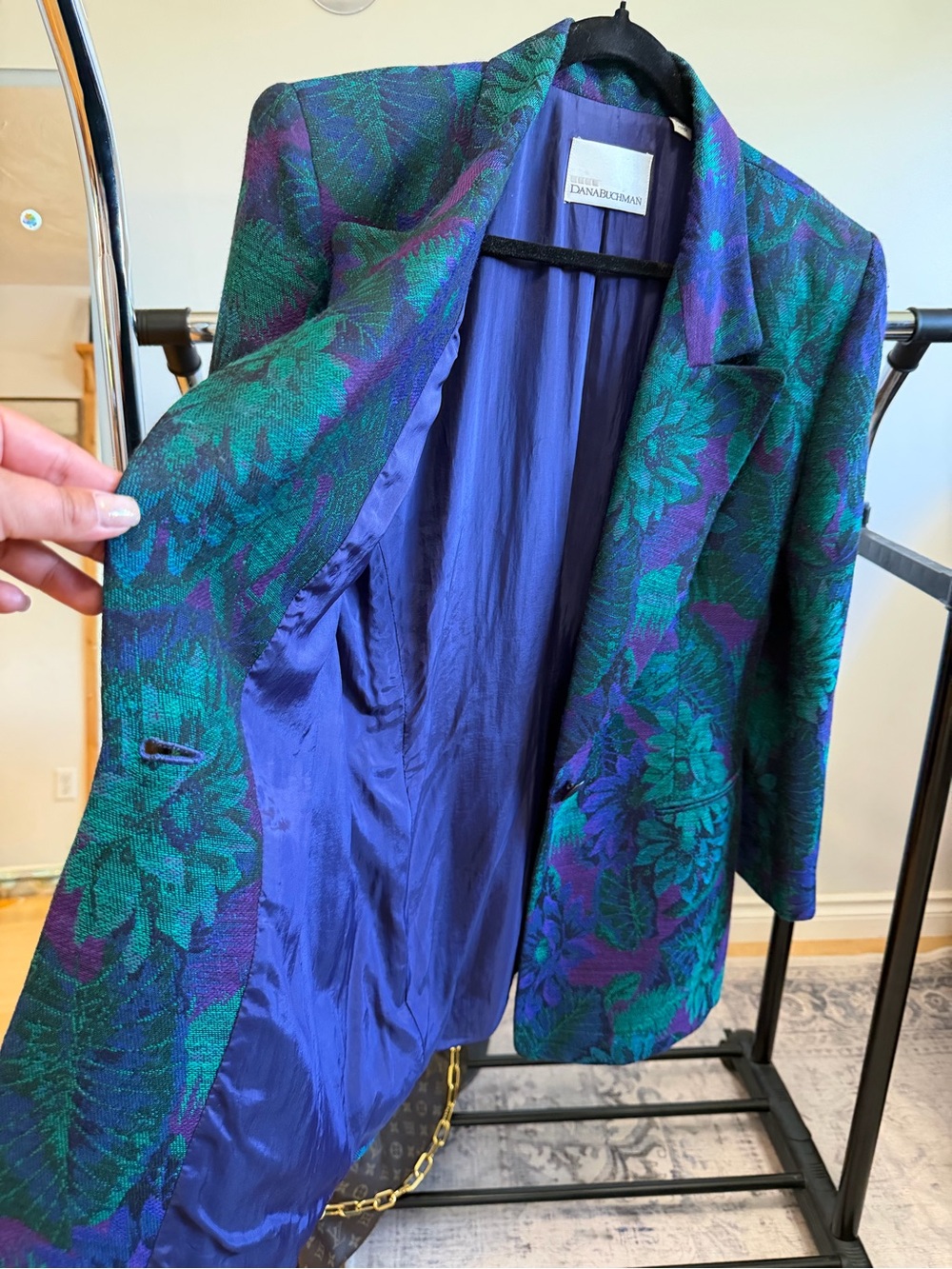 Vintage Dana Buchman Jacquard Blazer - Picture 8 of 11